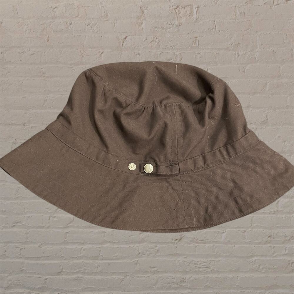 Escada Kids Youth Bucket Hat Brown Cotton Designer Sun Cap Luxury Accessories